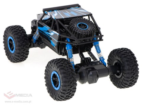 Samochód zdalnie sterowany na pilota RC Rock Crawler HB 2,4GHz 1:18 niebieski