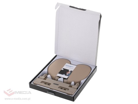 Zagłówek samochodowy poduszka podróżna oparcie na głowę szyje do samochodu regulowane beżowy