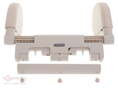 Zagłówek samochodowy poduszka podróżna oparcie na głowę szyje do samochodu regulowane beżowy