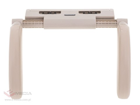 Zagłówek samochodowy poduszka podróżna oparcie na głowę szyje do samochodu regulowane beżowy