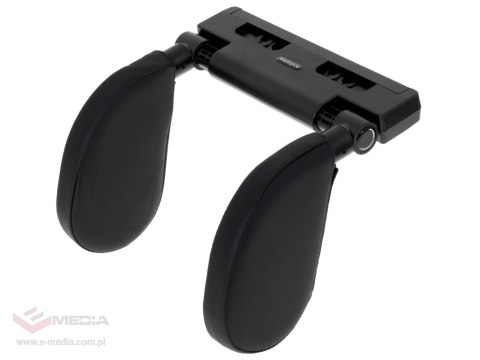 Zagłówek samochodowy poduszka podróżna oparcie na głowę szyje do samochodu regulowane czarny