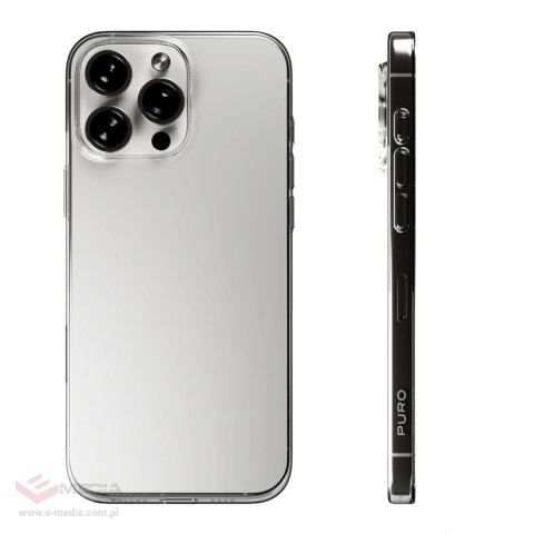 Etui silikonowe Puro 03 Nude do iPhone 16 Pro Max - przezroczyste