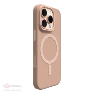 Etui silikonowe Puro Daylight MagSafe do iPhone 16 Pro Max - beżowe