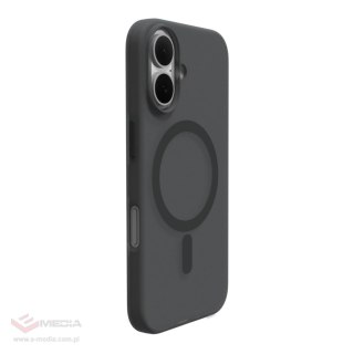 Etui silikonowe Puro Daylight MagSafe do iPhone 16 - czarne