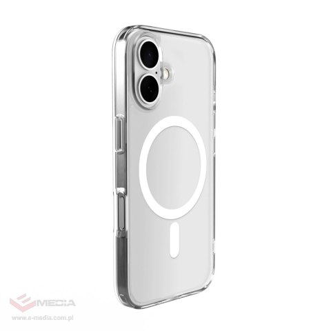 Etui silikonowe Puro Lite Mag MagSafe do iPhone 16 Plus - przezroczyste