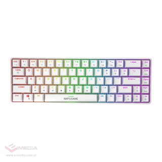 Klawiatura mechniczna Fifine GK1W, 65% RGB (biała)