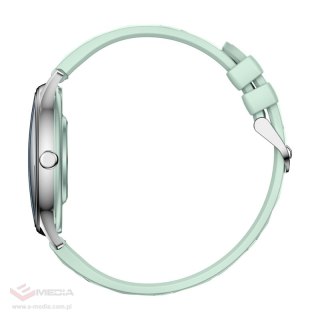 Smart Watch COLMI L28 (Srebrno-zielony + zielony pasek skórzany)
