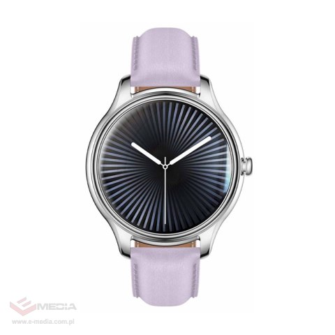 Smart Watch COLMI L28 (srebrno-fioletowy + fioletowy skórzany pasek)