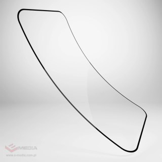 Szkło hybrydowe Puro Flexible Glass D3O z czarną ramką do iPhone 16 Pro Max