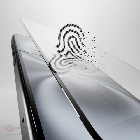 Szkło hybrydowe Puro Flexible Glass D3O z czarną ramką do iPhone 16 / iPhone 15 / iPhone 15 Pro