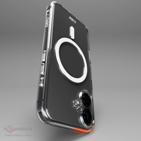 Etui SBS Extreme Mag D3O MagSafe do iPhone 16 Plus - przezroczyste