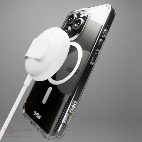 Etui SBS Extreme Mag D3O MagSafe do iPhone 16 Pro - przezroczyste