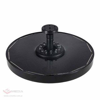 Fontanna solarna LUARO do oczka wodnego ogrodowa pompa pływająca LED RGB 16cm