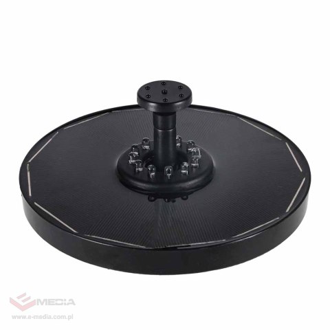 Fontanna solarna LUARO do oczka wodnego ogrodowa pompa pływająca LED RGB 16cm