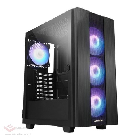 Obudowa Chieftec HUNTER 2 GS-02B-OP ATX ARGB z oknem bez zasilacza czarna