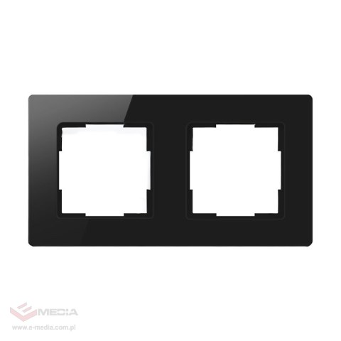 Ramka do włączników światła Avatto 2 Socket TS20 (czarna)