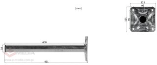 UCHWYT MUROWY UMI-38L40