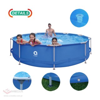 Basen stelażowy AVENLI okrągły 366x76 zestaw