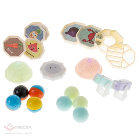 Klocki magnetyczne marble tor kulkowy świecący 75 elementów