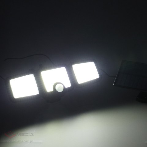 Lampa solarna LED 3w1 z czujnikiem ruchu zmierzchu