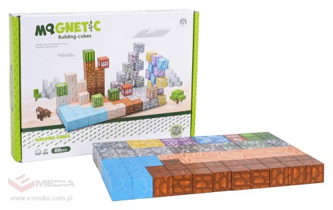 Zestaw Kostek, Klocków Magnetycznych 88el.
