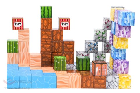 Zestaw Kostek, Klocków Magnetycznych 88el.