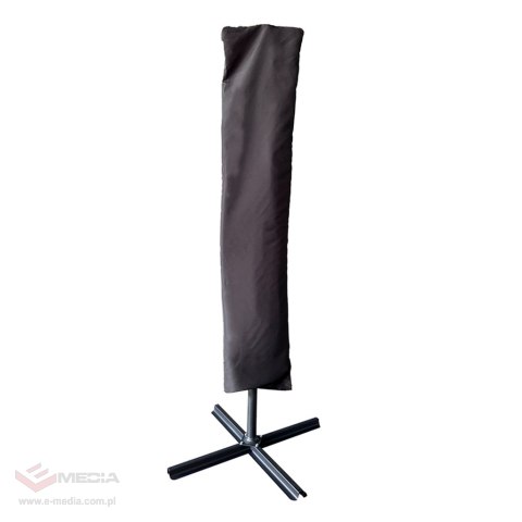 Parasol ogrodowy LUARO duży składany z wysięgnikiem 290cm czarny