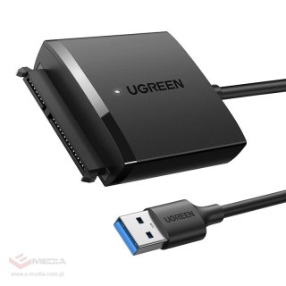 Adapter dysku UGREEN SATA-USB 3.0 2.5/3.5" (czarny)