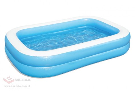 Basen do ogrodu dla dzieci 6+ Dmuchany 2 pierścienie 262x175x51cm BESTWAY + Łatka naprawcza