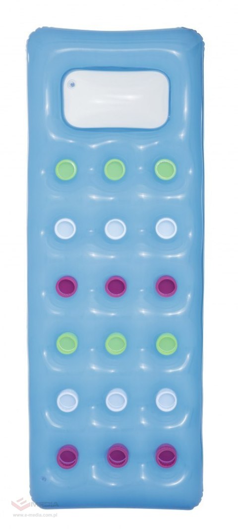 Dmuchany Materac plażowy Niebieski 188x71cm BESTWAY + Przezroczyste Okienko