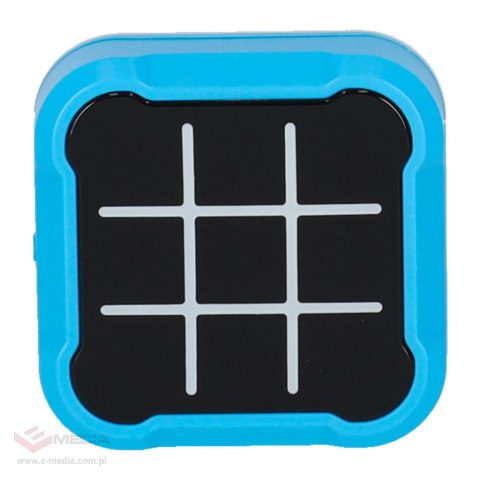 Kółko krzyżyk gra elektroniczna logiczna tic tac toe konsola przenośna niebieska