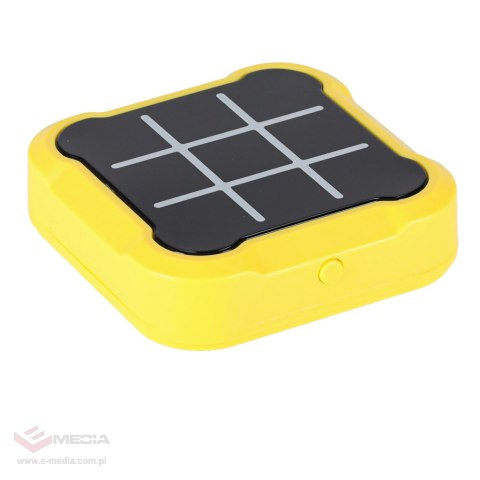 Kółko krzyżyk gra elektroniczna logiczna tic tac toe konsola przenośna żółta