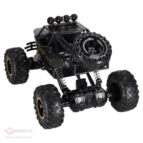 Samochód zdalnie sterowany na pilota RC Rock Crawler 1:12 4WD METAL czarny