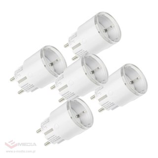 Gniazdko smart SHELLY Plug S MTR Gen3 12A 5 szt. (biała)
