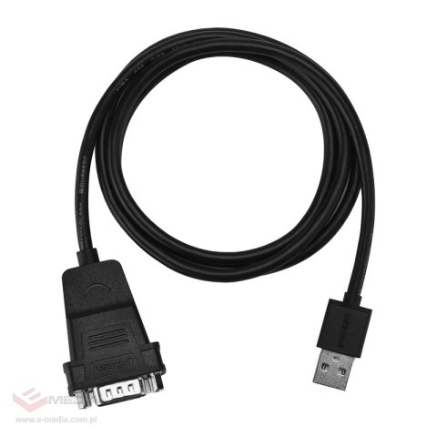 Kabel USB do DB9 / RS-232 Ugreen CR104 1.5m (czarny)