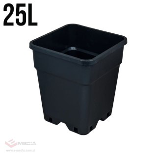 DONICZKA KWADRATOWA NERO 30L (36,5*36,5*H36)