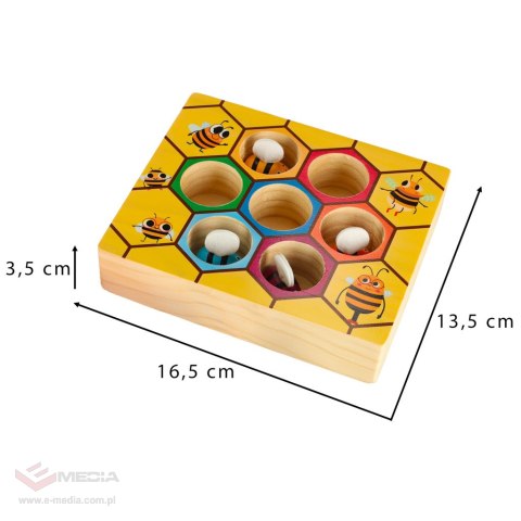 Gra edukacyjna plaster miodu pszczółki montessori