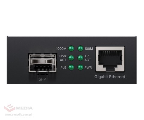 MEDIA KONWERTER SFP PoE+ MC220P CUDY
