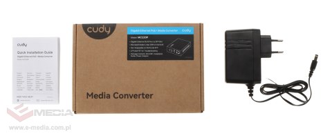 MEDIA KONWERTER SFP PoE+ MC220P CUDY
