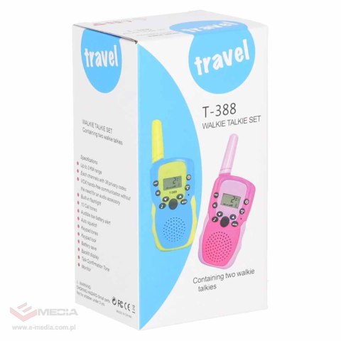 Walkie talkie krótkofalówka dla dzieci zestaw 2 sztuki