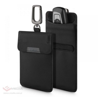 Antykradzieżowe etui Spigen Pouch Keyless RFID Signal Blocker - czarne