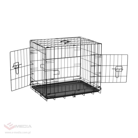 Metalowa klatka dla psa, kojec, rozmiar M 61x46x51 cm , REBEL ANIMALS