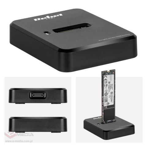 Stacja dokująca dysków NVME M2 (Mkey+ B+Mkey) USB typu C aluminiowa Rebel