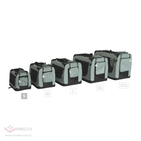 Transporter, składana torba transportowa, rozmiar S 50x34x36 cm , szara, REBEL ANIMALS