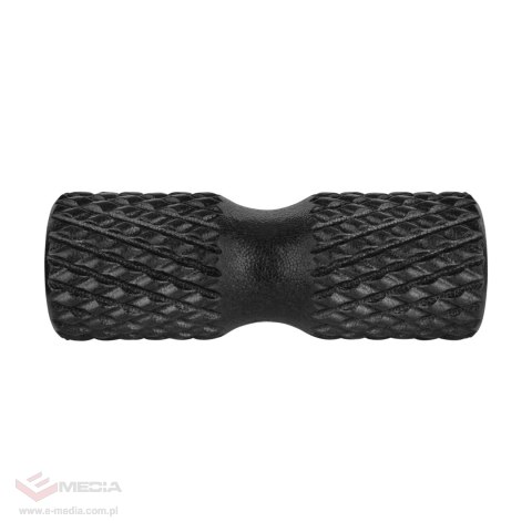 Wałek do masażu z wypustkami, roller 15x42cm, kolor czarny, materiał EPP, REBEL AVTIVE