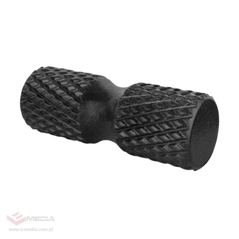 Wałek do masażu z wypustkami, roller 15x42cm, kolor czarny, materiał EPP, REBEL AVTIVE