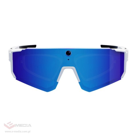 Sportowe okulary Colmi V06 AI Białe (z niebieskimi szkłami)