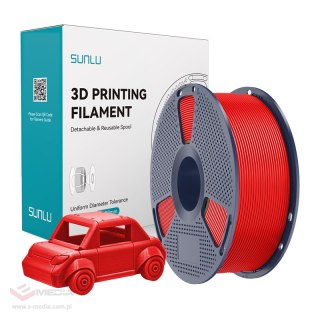 Filament SUNLU PETG 1.75mm 1kg (czerwony)
