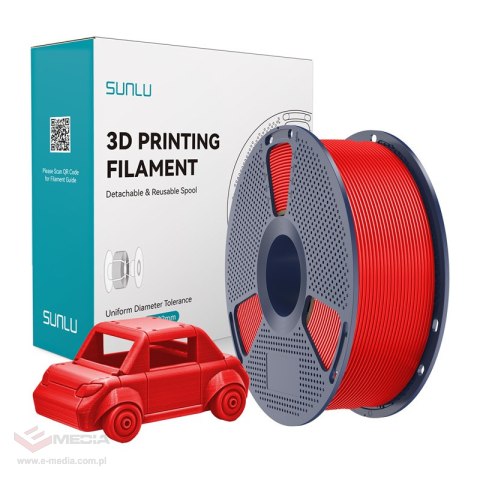 Filament SUNLU PETG 1.75mm 1kg (czerwony)
