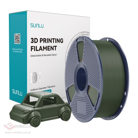 Filament SUNLU PETG 1.75mm 1kg (oliwkowy)